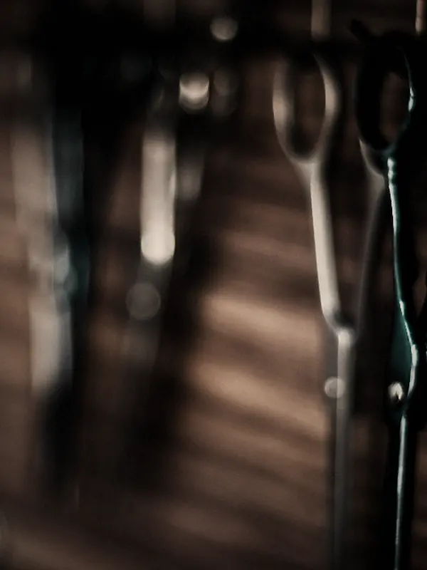Close detail of clipper work at The Barbershop