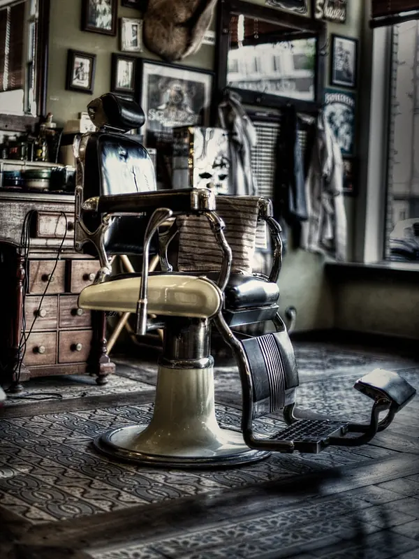 The room at The Barbershop — warm lighting and modern décor